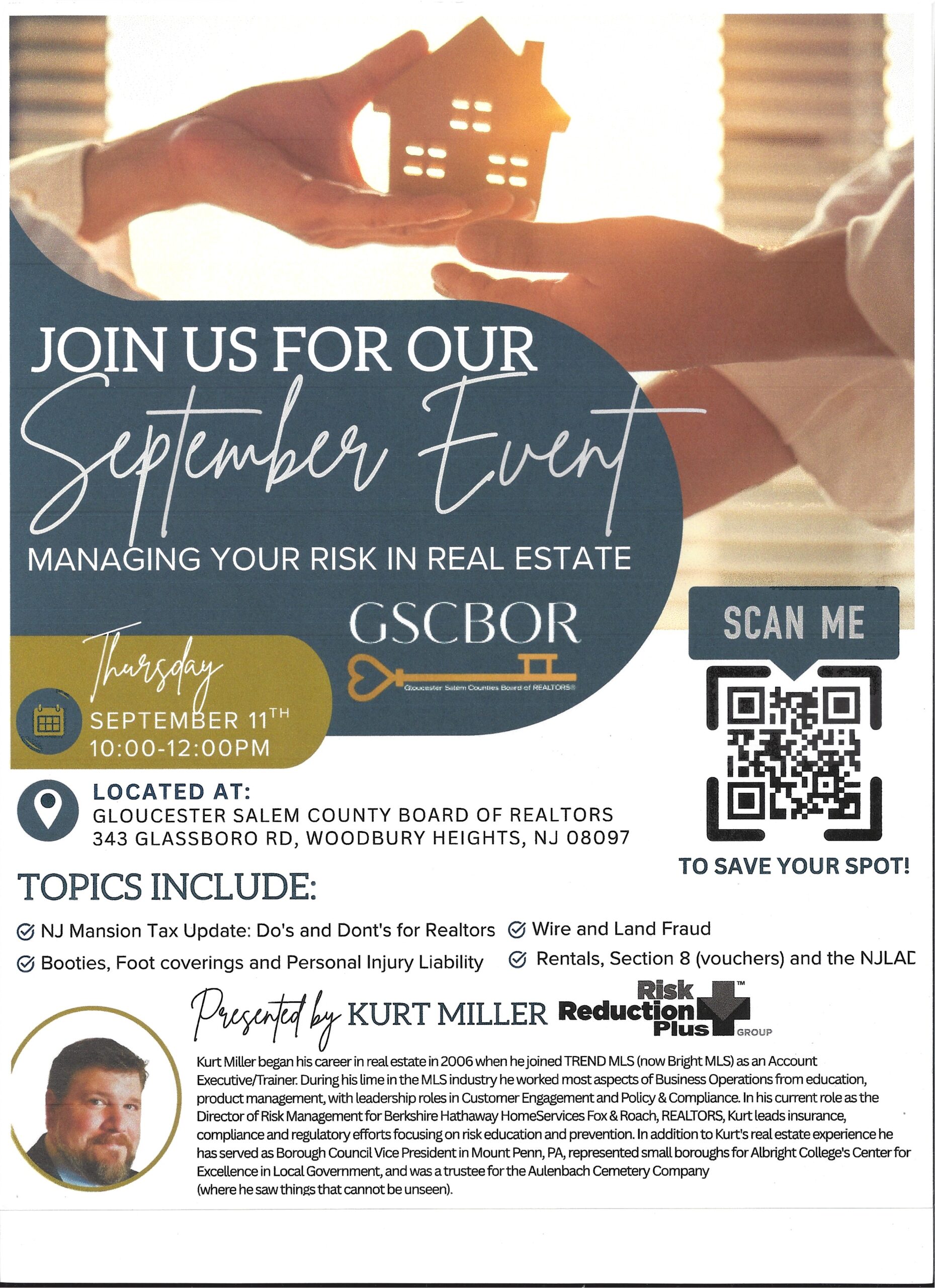 Join Us For Our SEPTEMBER EVENT