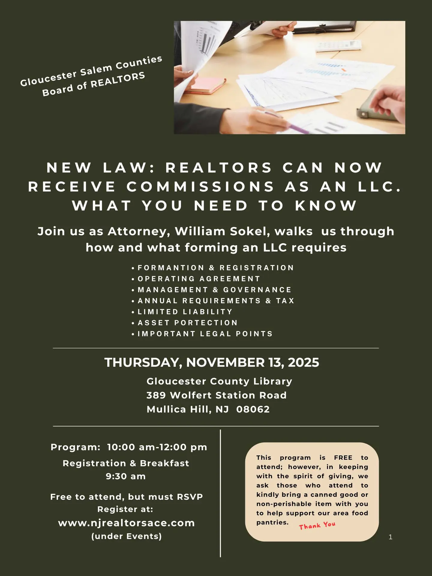 New LLC Law for REALTORS